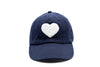 Navy Blue Terry Heart Hat Rey to Z
