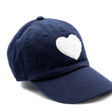 Navy Blue Terry Heart Hat Rey to Z