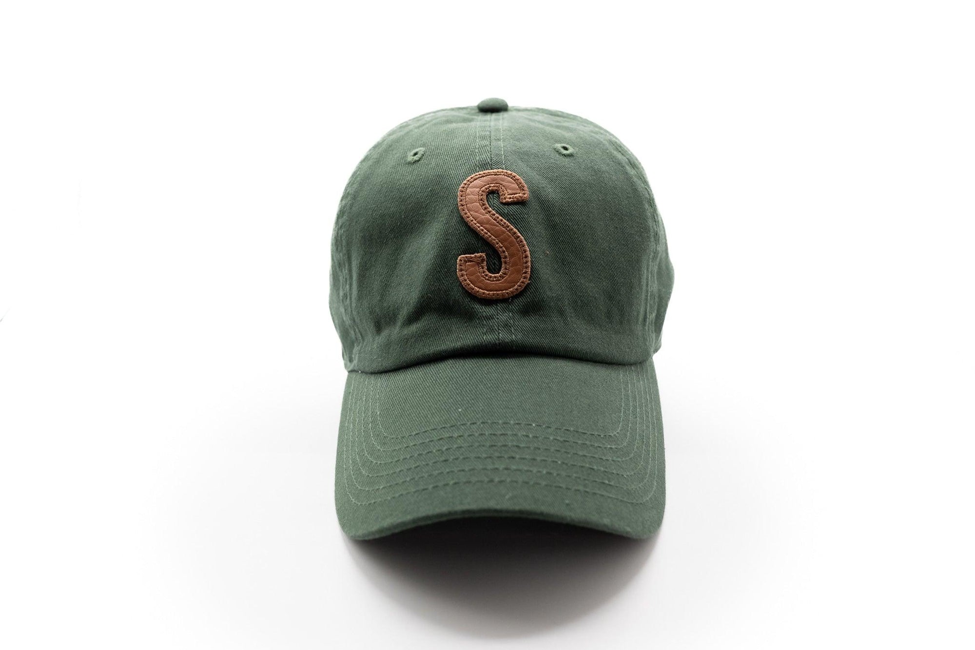 Hunter Green Hat + Textured Letter Rey to Z