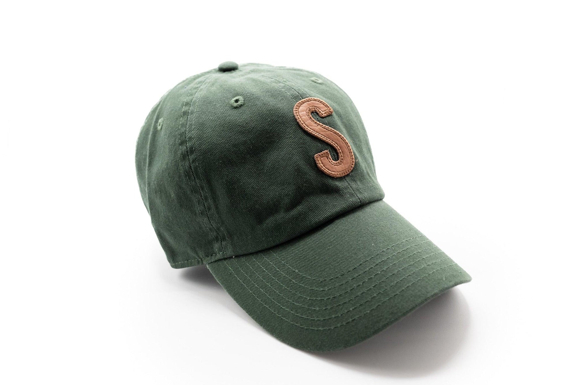 Hunter Green Hat + Textured Letter Rey to Z