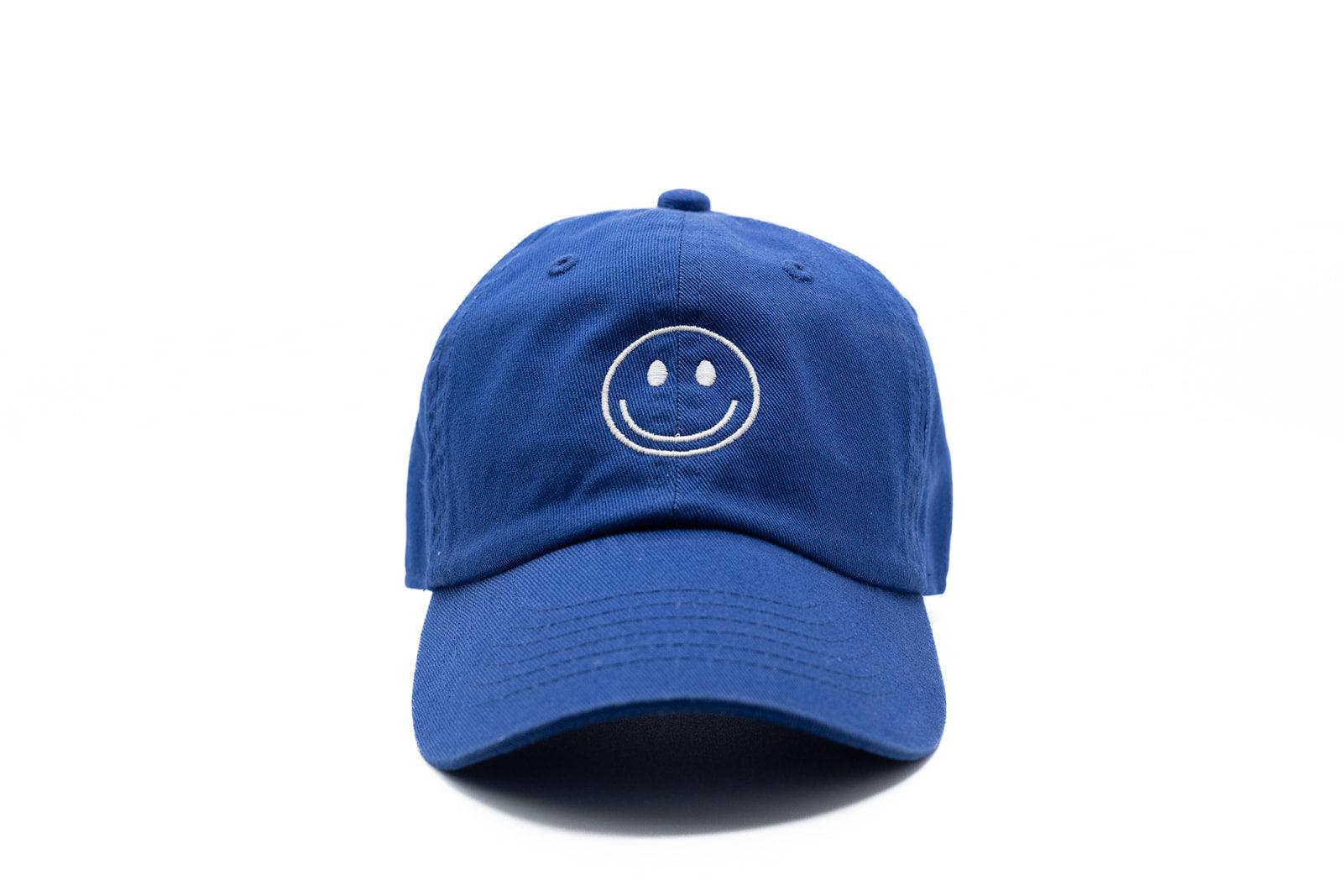 Royal Blue Smiley Face Hat Rey to Z