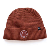 Rust Smiley Beanie Rey to Z