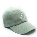 Dusty Sage Smiley Face Hat Rey to Z