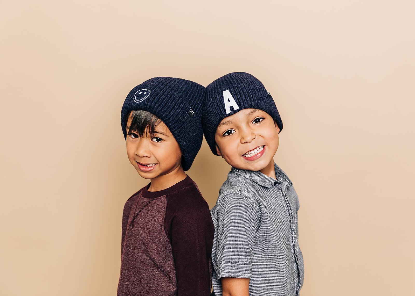 Midnight Smiley Beanie Rey to Z