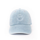 Denim Smiley Face Hat Rey to Z