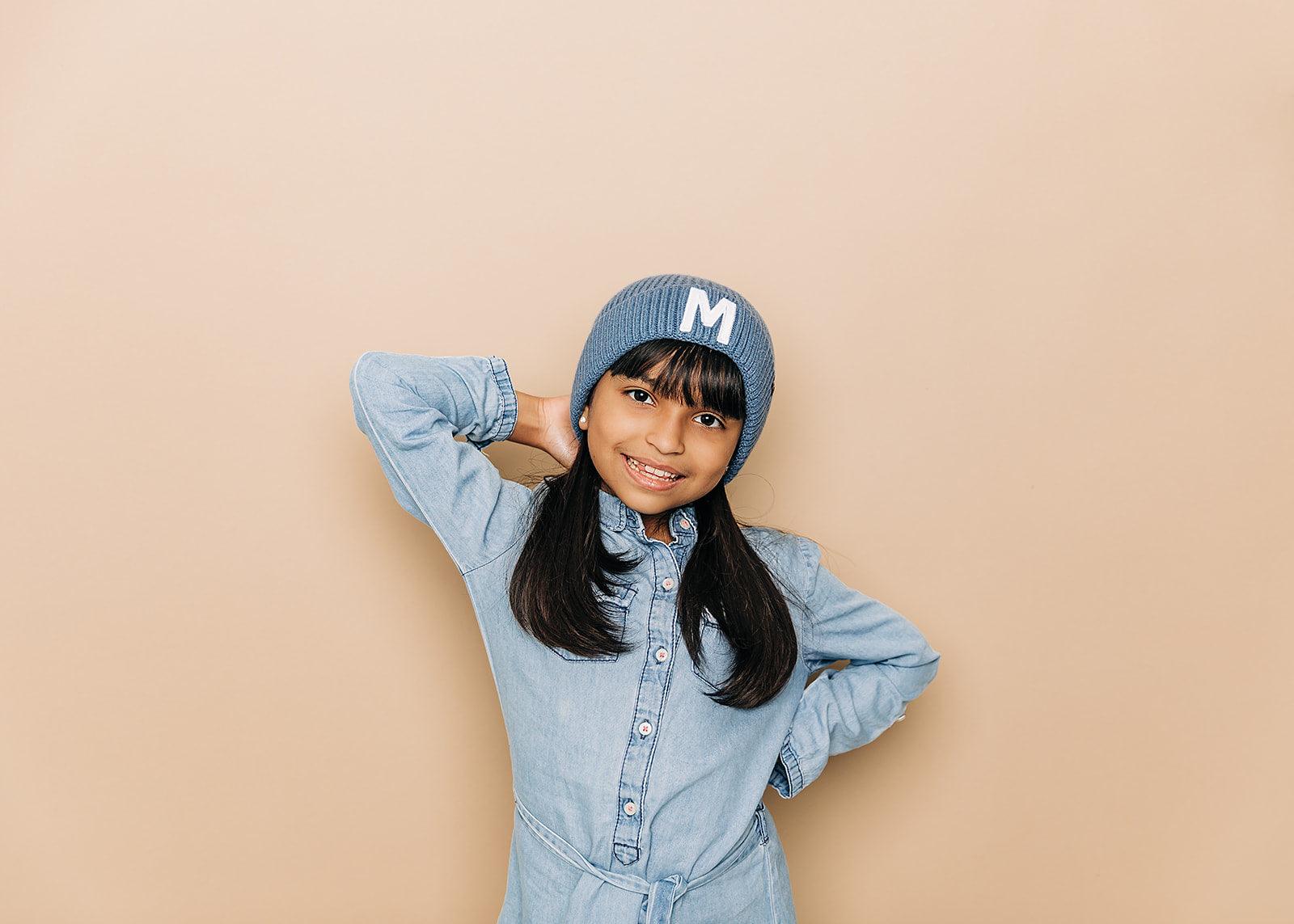 Stormy Blue Beanie Rey to Z